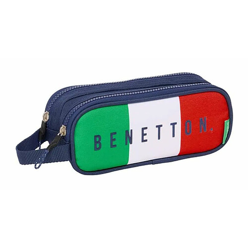 Benetton Trousse Fourre-Tout Double Rouge/Vert