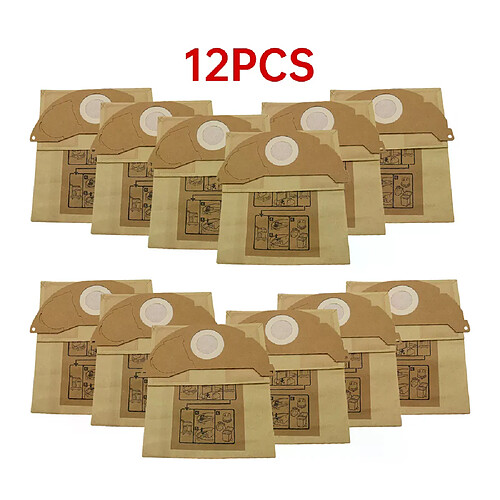 Sacs aspirateur compatibles Karcher A2000/A2004 - Lot de 12