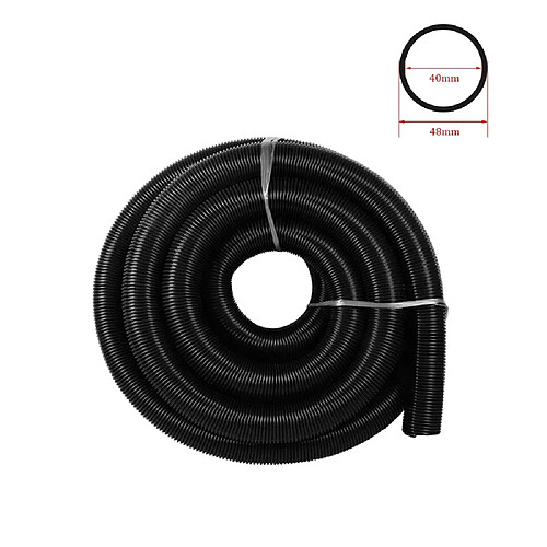 Tuyau d’aspirateur souple universel - Noir
