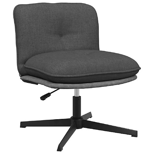 VidaXL Chaise pivotante de bureau grise