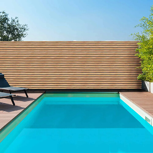 Idmarket market Brise vue lamelles de bois