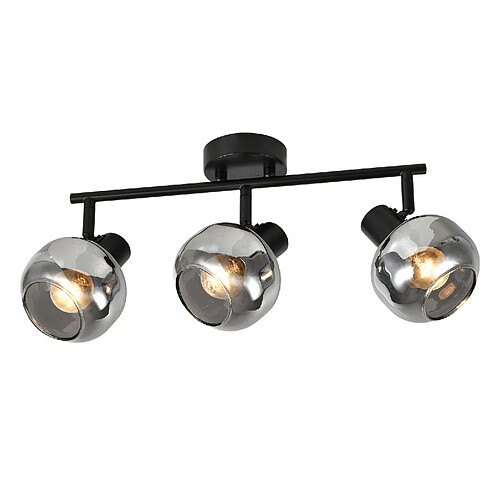 Nettlife Plafonnier spots 3 lampes - Gris