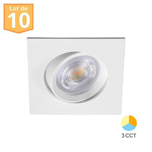 Braytron Lot 10 Spots LED Encastrables 7W Blanc