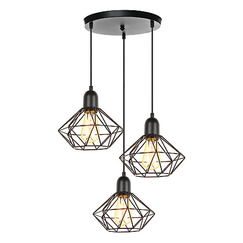 Stoex Plafonnier Rétro 3 Lumières - Ø20CM