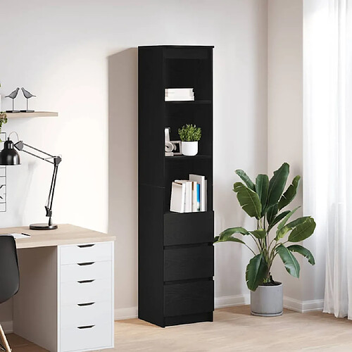 vidaXL Buffet haut - Chêne noir