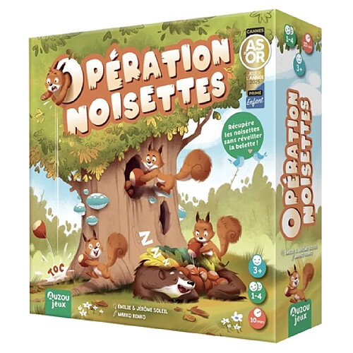 Opération noisettes : récupère les noisettes sans réveiller la belette !