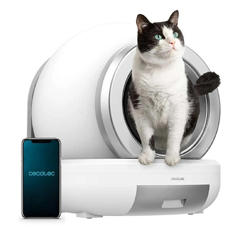 Bac à litière pour chats Cecotec PUMBA 7000 COMPACT Blanc Plastique
