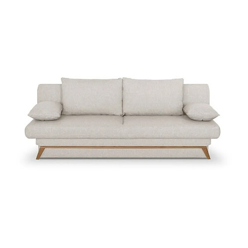 Banquette convertible NAOTO - Tissu beige