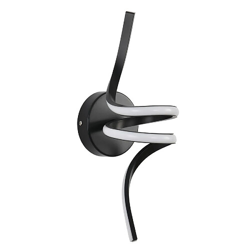 Nettlife Applique LED Spiralée - Noir