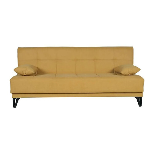 Banquette clic-clac tissu - Moutarde