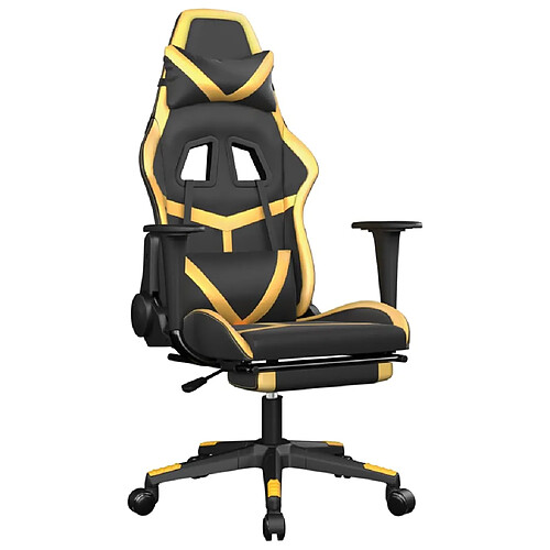 Decoshop26 Siège gamer - Noir et or
