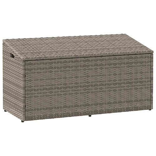 VIDAXL Boîte de rangement jardin - Résine tressée