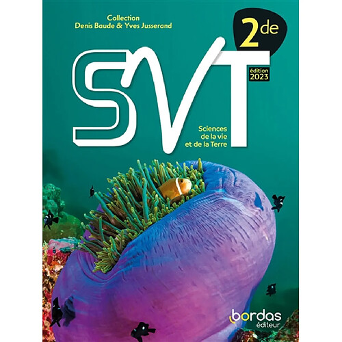 SVT, sciences de la vie et de la Terre 2de : 2023