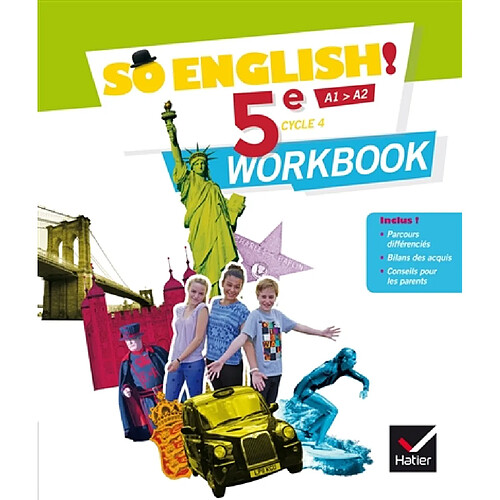 So English ! 5e, cycle 4, A1-A2 : workbook