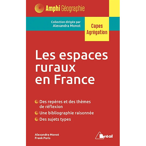 Les espaces ruraux en France : Capes, agrégation · Occasion
