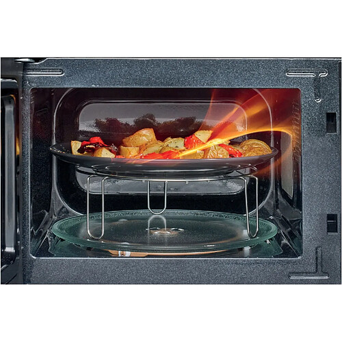 N 70, Micro-ondes intégrable ouverture latéral charnière à droite, Inox
