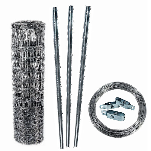 Aquagart Clôture de protection 150 m 180/24/15 + Poteaux + Fil