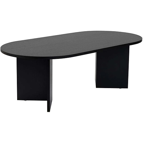 Hanah home Table basse ovale - Noir