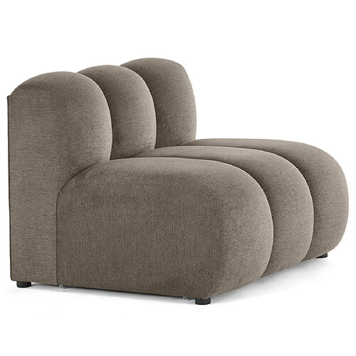 Lisa Design Module Debbie - Tissu texturé taupe