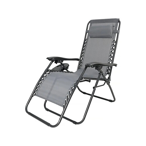 Habitat Et Jardin Fauteuil de jardin relax zéro gravité [ ]Sintra[ ] - Taupe