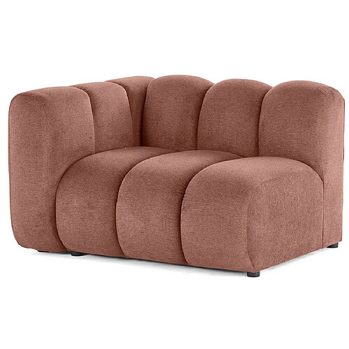 Lisa design canapé droit Debbie 1 place - Rose