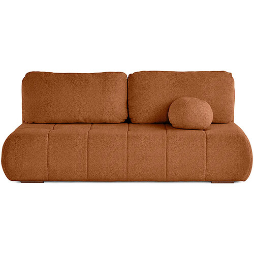 Bestmobilier Bowie canapé convertible 3 places - Terracotta
