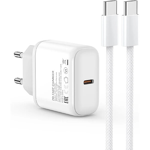 Sanag Chargeur secteur USB-C pour iPhone 15 Pro - 20 W