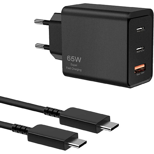 Sanag Chargeur secteur USB-C GaN pour Samsung Galaxy S24 Ultra - 65 W