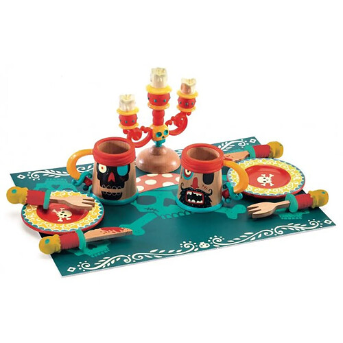 Djeco Dinette pirate en bois - Bleu