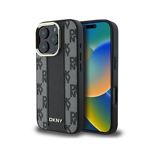 DKNY Coque iPhone 16 Pro Max MagSafe - Noir