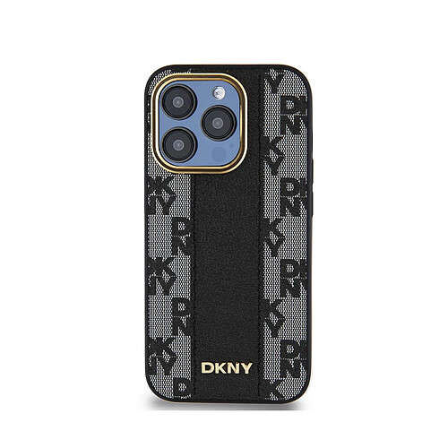 DKNY Coque Motif Carreaux pour iPhone 15 Pro Max - Noir