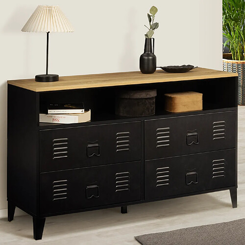 Idmarket Commode ESTER 4 tiroirs