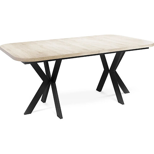 Wfl group Table à manger Olivia - Chêne Sonoma