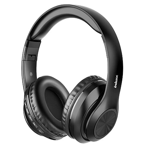 Inkax Casque Bluetooth avec Microphone Noir