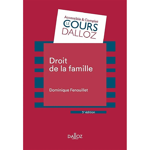 Droit de la famille · Occasion