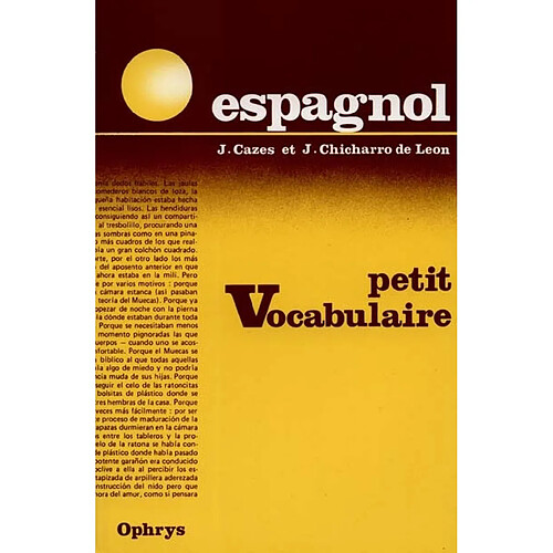 Petit vocabulaire espagnol : classes de 4e aux terminales · Occasion