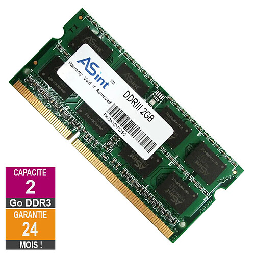 Asint SSZ3128M8-EDJEF 2Go 1333MHz DDR3 · Reconditionné