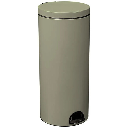 Poubelle à pédale 30l gris vert - 90319 - Elora - ROSSIGNOL