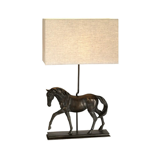 Elstead lighting Lampe à poser cheval - Marron