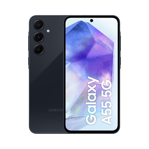 Samsung Galaxy A55 - 5G - 8/128Go - Bleu nuit · Reconditionné