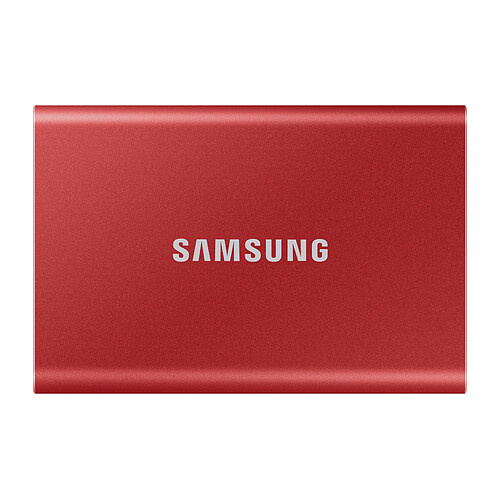 Samsung T7 Rouge métallique - 500 Go - USB 3.2 Gen 2