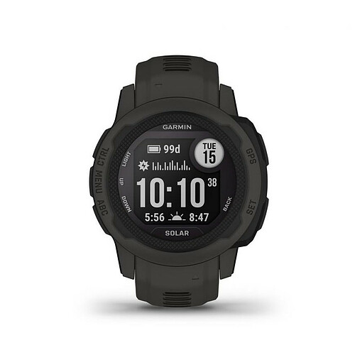 Montres connectées mixtes Garmin Instinct 2S 010-02564-00 - Bracelet Silicone Noir