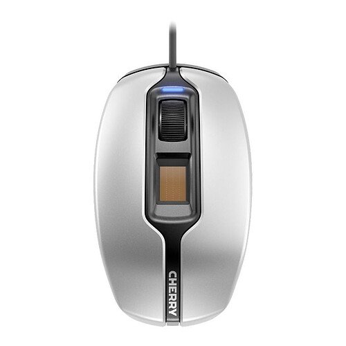 Cherry MC 4900 - Souris avec lecteur d'empreinte digitale