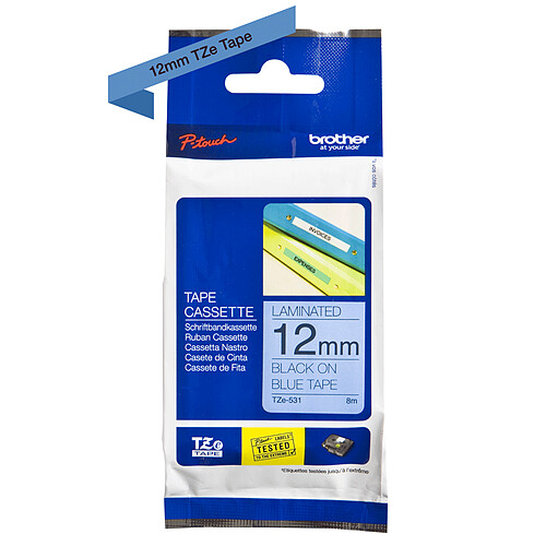 Brother TZe-531 Ruban bleu authentique - 12 mm x 8 m