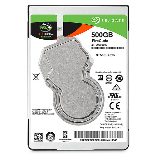 Seagate Technology Firecuda 500 Go - 2.5'' SATA III 6 Go/s - Cache 64 Mo