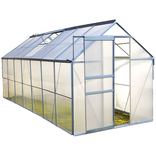 Habitat Et Jardin Serre jardin polycarbonate  Diamant 146  + Base - 8,17m²