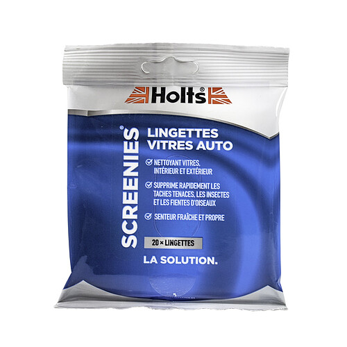 HOLTS sachet de 20 lingettes vitres Screenies