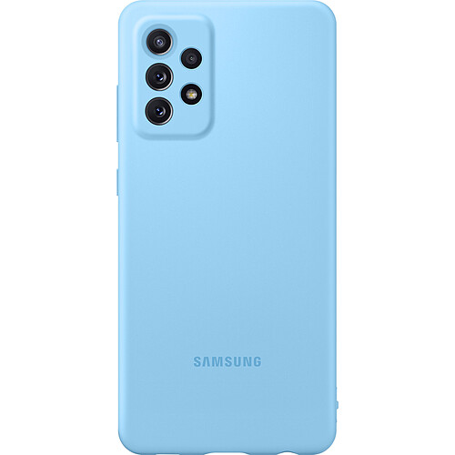 Samsung Coque Silicone pour Galaxy A72 - Bleu