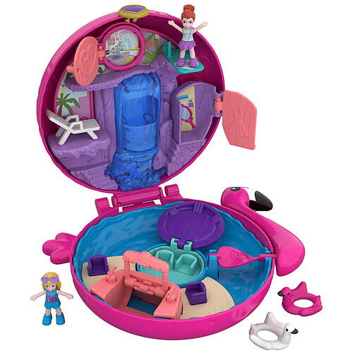 Polly Pocket Mini-Figurine -  La Piscine du Flamant Rose - FRY38