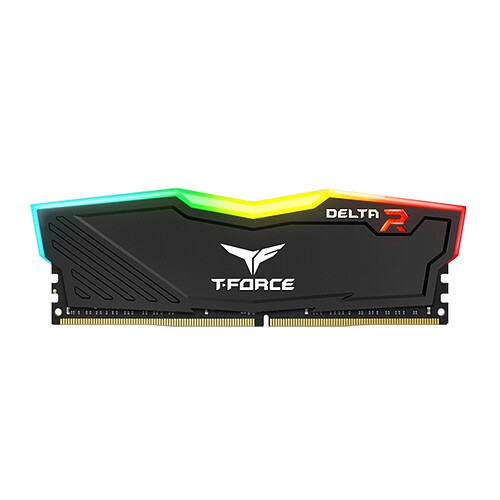 T-Force Delta RGB - 2 x 8 Go - DDR4 3600 MHz CL 18 - Noir